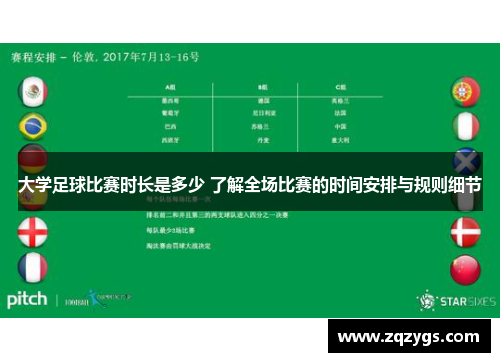 大学足球比赛时长是多少 了解全场比赛的时间安排与规则细节